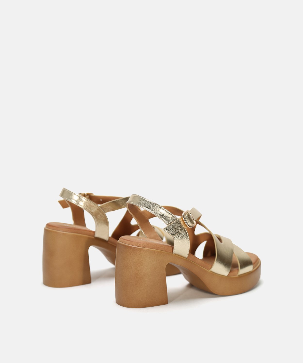 Sand&aacute;lia de plataforma com tiras image number null